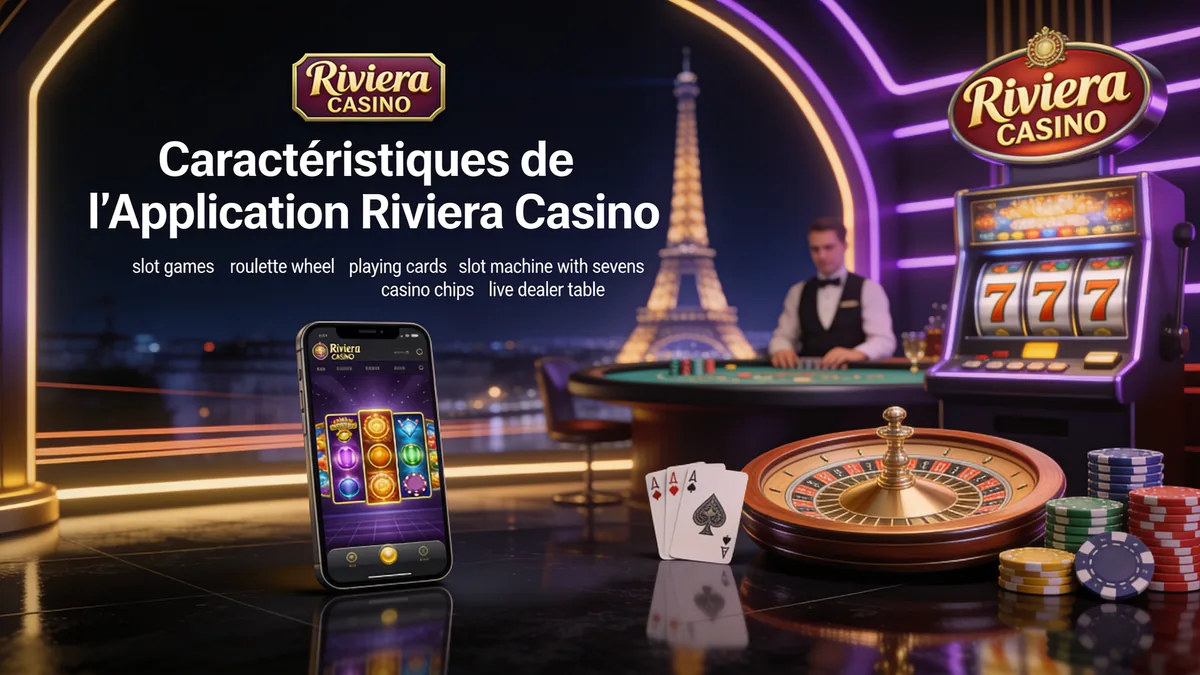 riviera casino en France — Caractéristiques de l'Application Riviera Casino